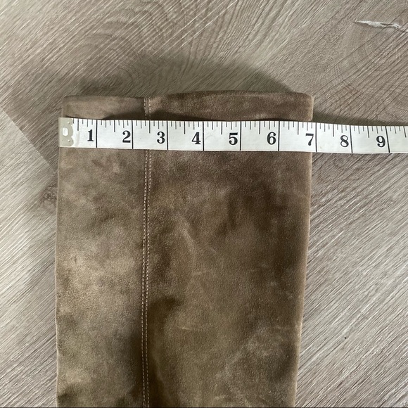 Vince Suede Pull On Heeled Boots - Picture 12 of 13